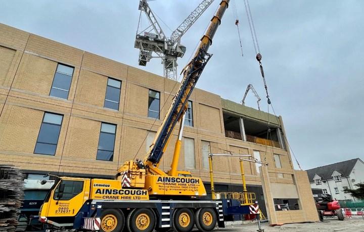 Excavator and heavy plant on a construction site